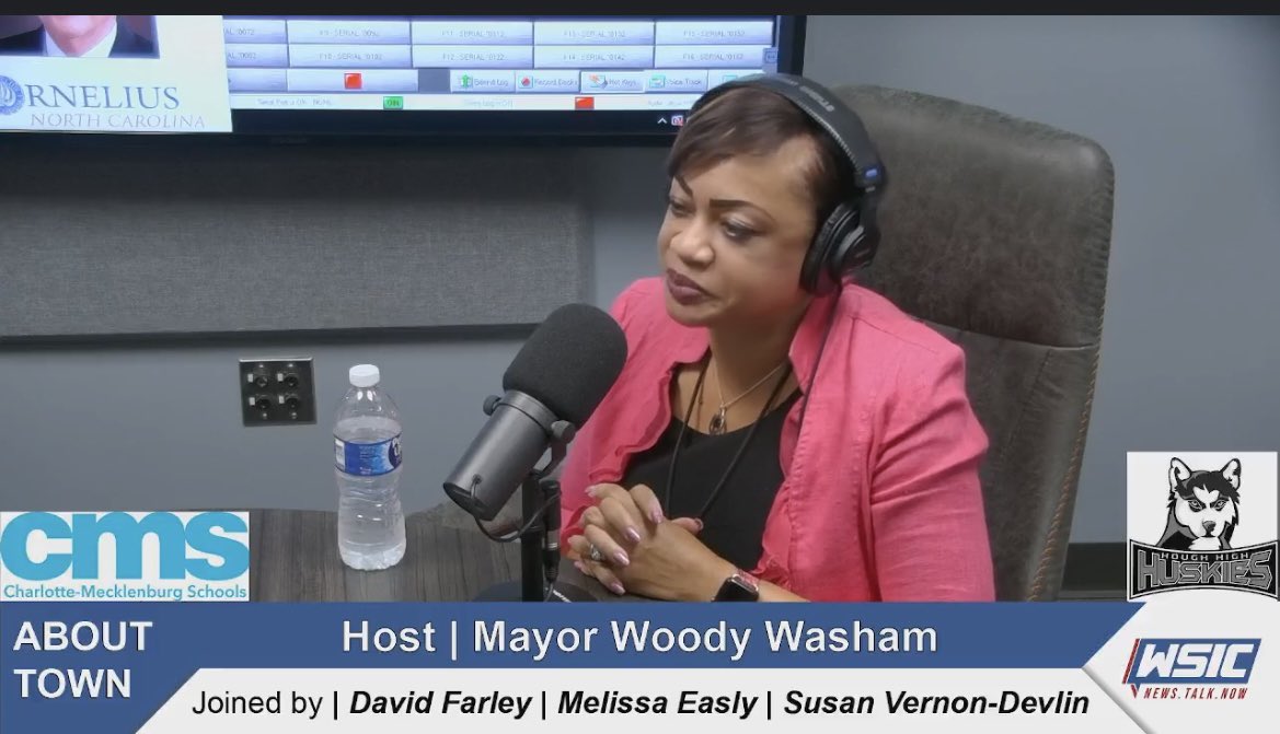Thank you to Mayor Woody Washam for allowing <a href="/CharMeckSchools/">Charlotte-Mecklenburg Schools</a> to share our back-to-school plans on his About Town radio show on WISC. 
You can hear me at 5:02 and again at 30:13 in the broadcast. lnkd.in/gwqi7_K8
#spokesperson  #backtoschool