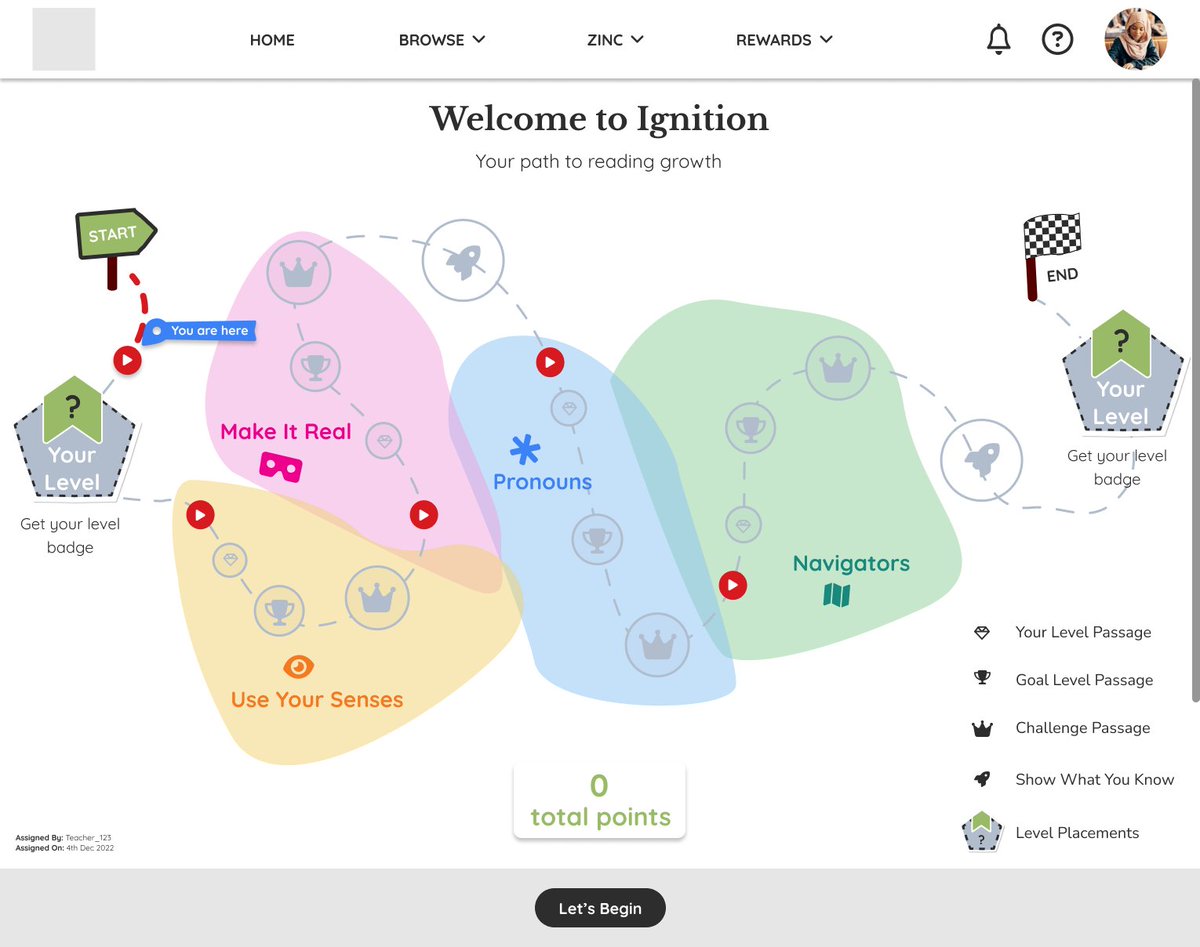 ZincLearning's tweet photo. Announcing…. THE NEW IGNITION 👏✨😍

The Zinc team has worked tirelessly to bring you a better, brighter, briefer version of Ignition for the '23-'24 school year.

So, what’s new?

-Ignition homepage map
-Points and badges
-More student choice
-Shorter completion time https://t.co/iAvdtwK4Et