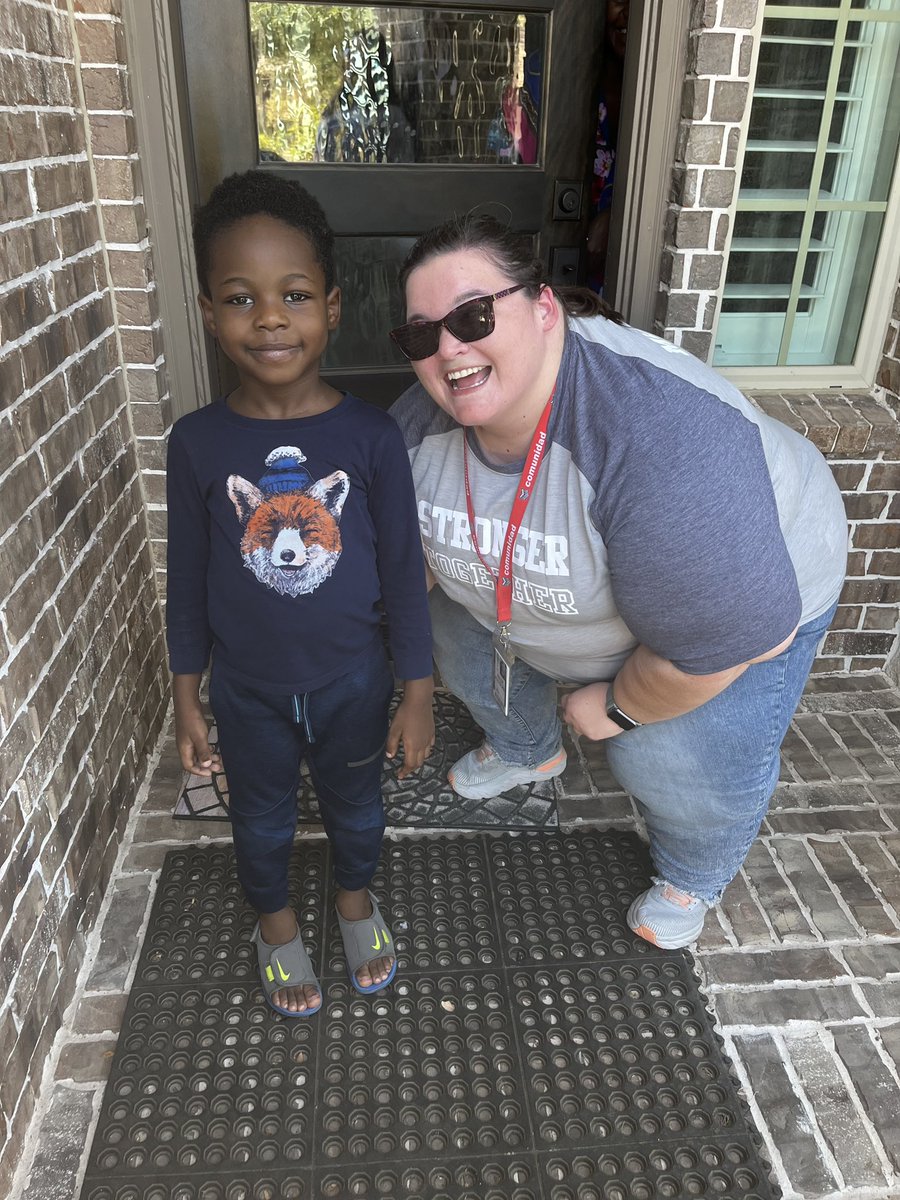 Walking the community and welcoming students back to school! 
<a href="/KISDMcElwain/">McElwain Elementary</a> 
#commintywalkabout