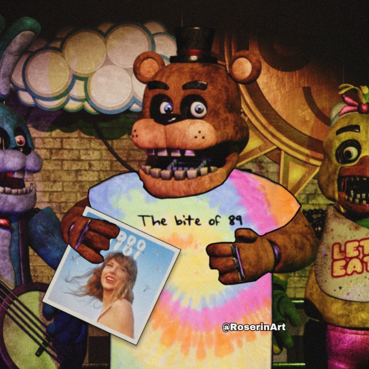 1989 Taylor’s Version x Five Nights At Freddy’s October 27
teepublic.com/user/roserinart
