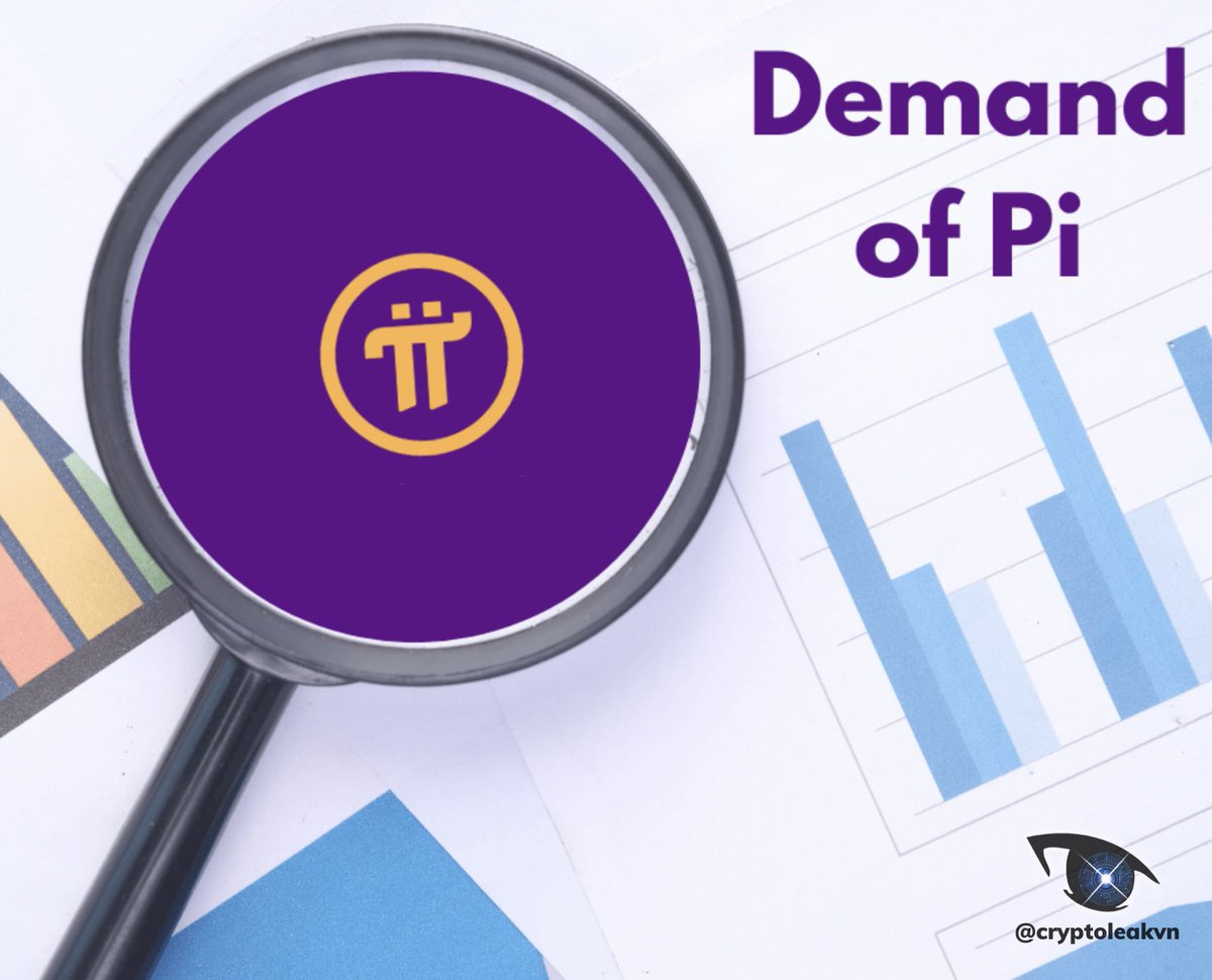 cryptoleakvn2's tweet image. Where is the demand for 100B Pi?
The answer is: All goods and services on Earth!! So that Pi can store and exchange value widely.
Pi is the means of transaction, not the goods and services themselves. 🌐💰 🛍️ 

 #PiNetwork #PiValue #GlobalDemand #pi #PiKYC #PiNetwork #Pioneers…