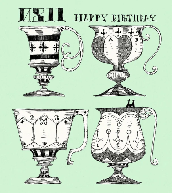 毎日誰かの誕生日! 8月11日生まれの方、お誕生日おめでとうございます! 8/11生まれの方に届くと嬉しいです。  貴重な体験ができる一日となりますように!  #誕生日 #happybirthday #8月11日 #ボールペン画