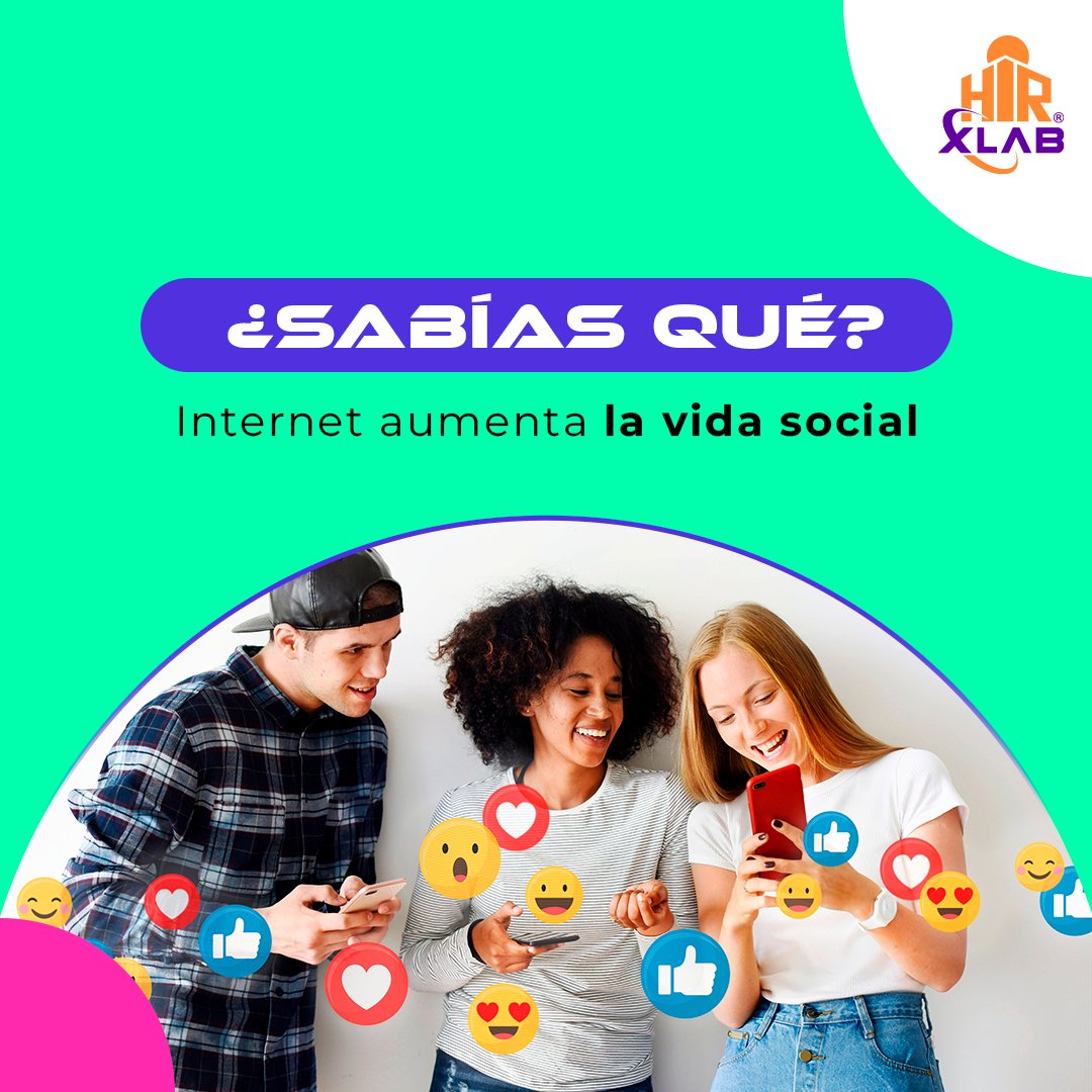 HIRxLAB's tweet photo. Esto se debe a que las personas han vuelto a contactar a sus familiares y amigos por internet, han conocido personas, parejas y trabajo por este medio.  

#hirxlab #tecnología #innovacion #soluciones #sabiasque https://t.co/xjiE1M624W