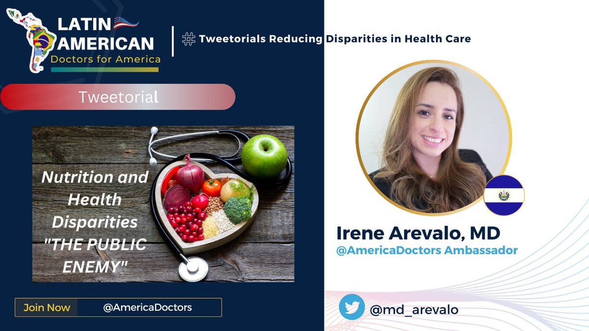 📣Welcome to the #tweetorial 🧵of the week❗
🤔Do you know how important is Nutrition for your health and society❓ 
Let’s talk 🗣️about it❗
#Nutritionhealth #disparities #medicine #dietrelateddisease #healtheconomy