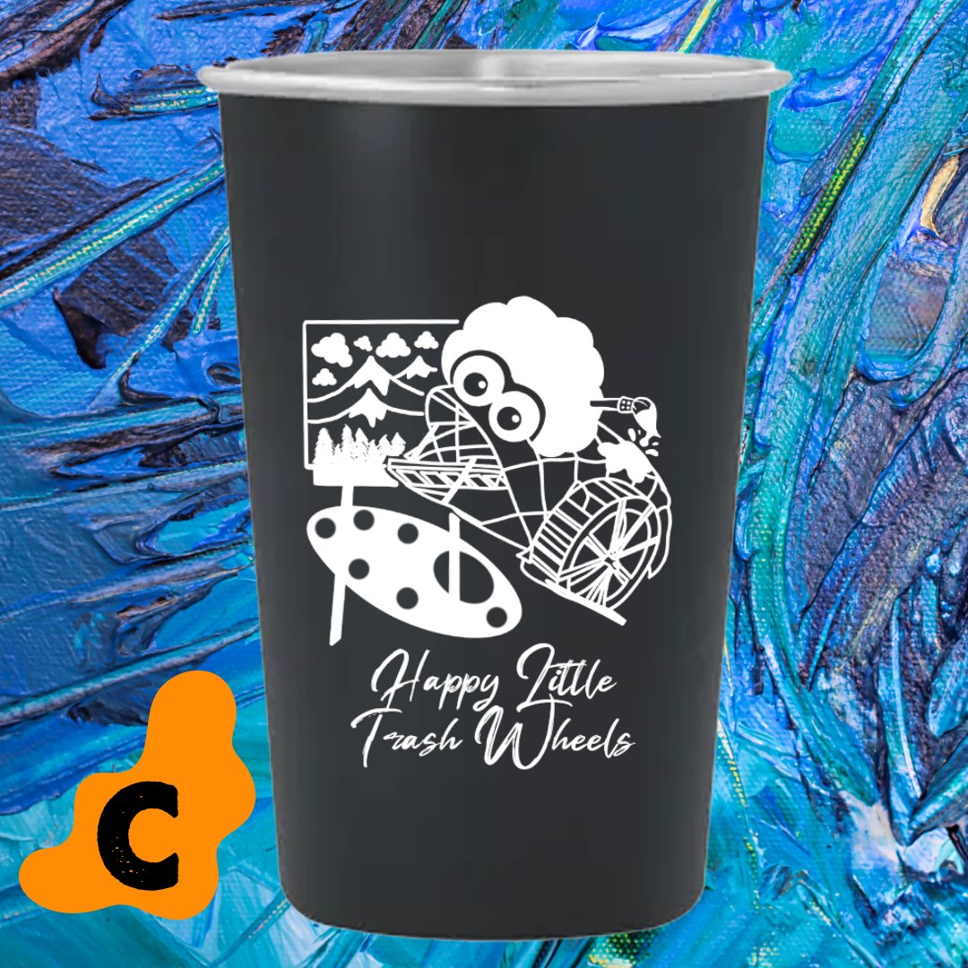 HUMANS!👀 I need your help. Help me pick a cup for Trash Wheel Fan Fest. 🎨🍻 A. Mr. Trash Wheel is my boss B. Trashism (Cubism) C. Happy Little Trash Wheels …ontpartnershipbaltimore.salsalabs.org/trashwheelfanf…