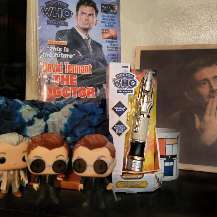 caroljude's tweet photo. @minstrelj It's on the small shrine for now. Not changing any settings; don't want to break anything and the first setting is THE setting. #Blue #weeeEEEeeeeEEEeee https://t.co/yZ8QkQ9cbU