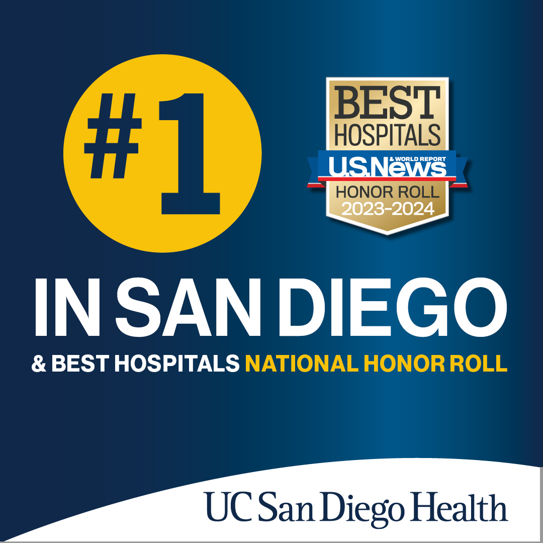 We are proud to be a part of @UCSDHealth, one of only 22 hospitals recognized on the National Honor Roll:

#1 in San Diego
#1 in California
#23 in Heart & Vascular

High performing in:
Heart attack
Aortic valve surgery
CABG
Heart failure
TAVR 

#BestHospitals
@UCSDCardFellows