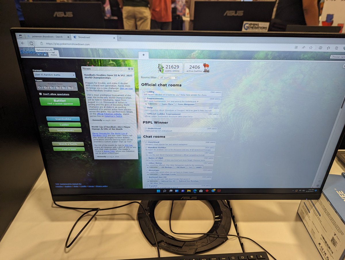 there is a person of incredible culture at Smash Con rn