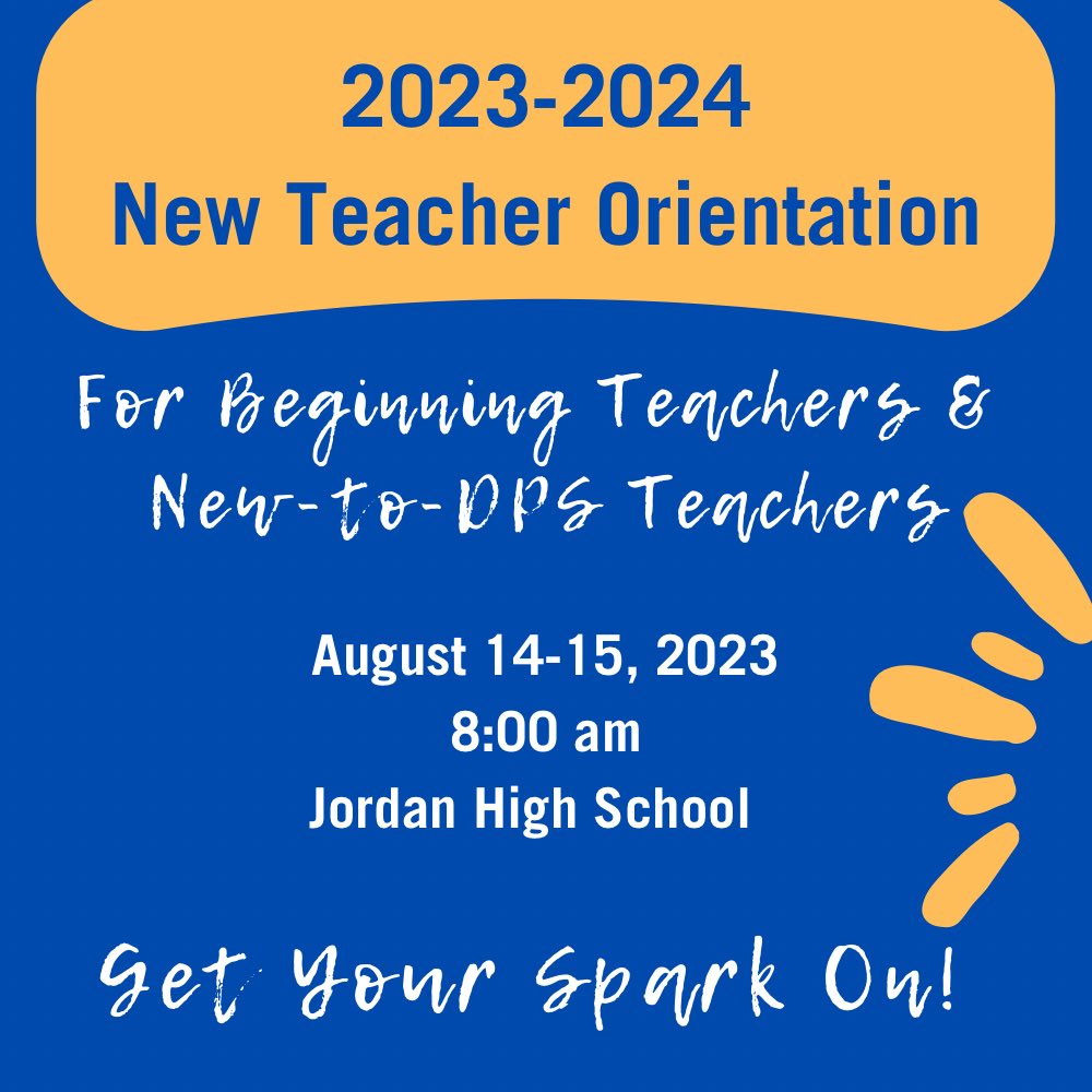<a href="/DurhamPublicSch/">Durham Public Schools</a> welcomes new teachers at #NTO23 next week! Attendees, please use the athletic parking entrance. We can’t wait to meet you!