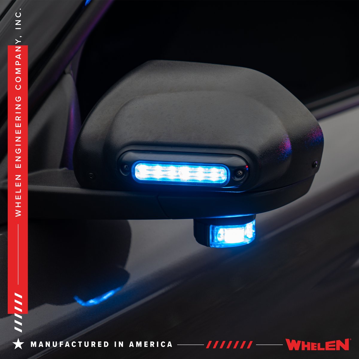 Experience the power of the hi-intensity Super-LED® leadheads mounted on your side mirror offering wide-angle warning and unparalleled visibility. 💡⚡

Discover more bit.ly/3DBsv03

#Whelen #WhelenEngineering #ManufacturedinAmerica