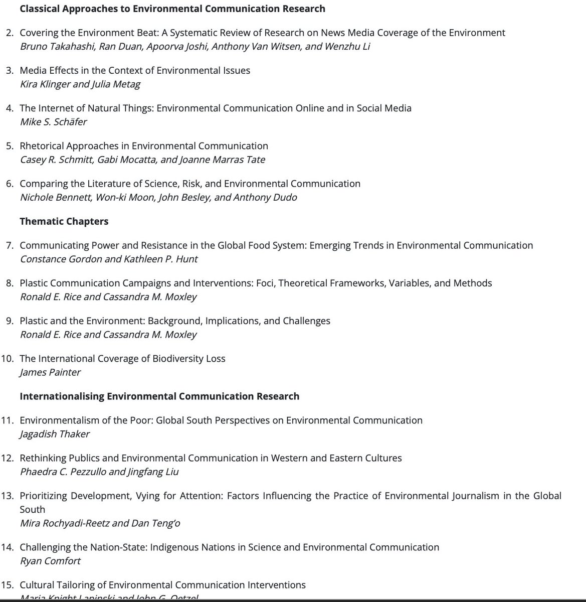 JTThaker's tweet photo. As many are busy preparing syllabus for the next semester, consider using chapters from the International Trends in Environmental Communication. From Classical Approaches to Emerging Areas, this collection covers diverse research topics in #EnviComm #SciComm @routledgebooks https://t.co/UQp1W6yrqi