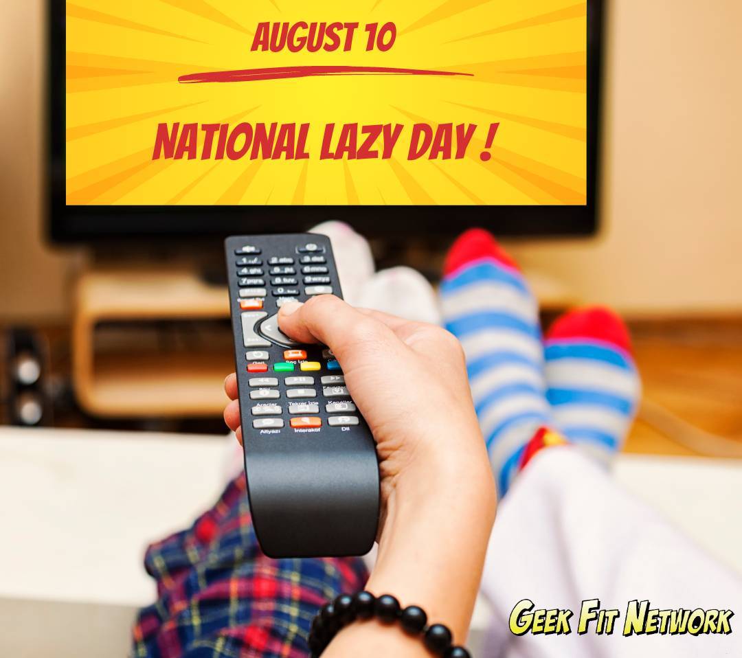 geekfitnetwork's tweet image. Happy #NationalLazyDay! 🛌💤 Take a break, embrace your inner geek, and recharge. It&apos;s also #WellnessMonth, so prioritize self-care and relaxation. 💡🌿💪 Enjoy unwinding with your favorite sci-fi series or a good book. Reboot and make self-care your quest. ❤️🎉 #GeekyRelaxation