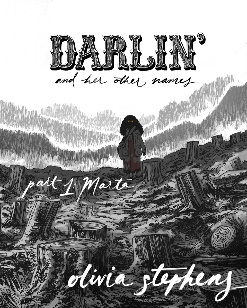 DARLIN’ AND HER OTHER NAMES, PART 1 is nominated for a 2023 Ignatz award in the “Outstanding Artist” category! Thank you so much to the judges and to readers for your support. You can vote for DARLIN’ at the following link: smallpressexpo.com/ignatz-ballot-… Voting ends September 8th!