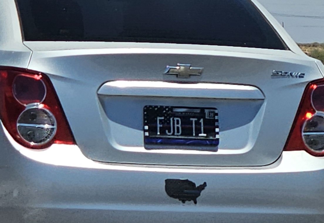 azsalasal's tweet photo. @fox10phoenix 
This plate made it thru MVD! https://t.co/hZsMecNTm5