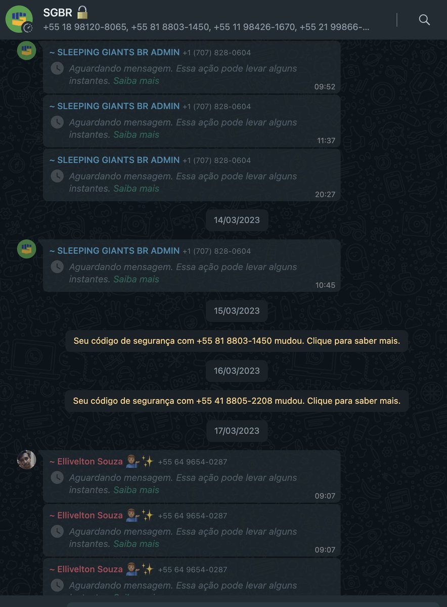 ForcesRight's tweet image. @DefecatingB #DesmanchaSleepingGiants
Em breve vou liberar algumas informações interessantes sobre esse grupo maléfico. Tenho alguns prints aqui, querem registro para usar a internet, mas eles usam assim ó: