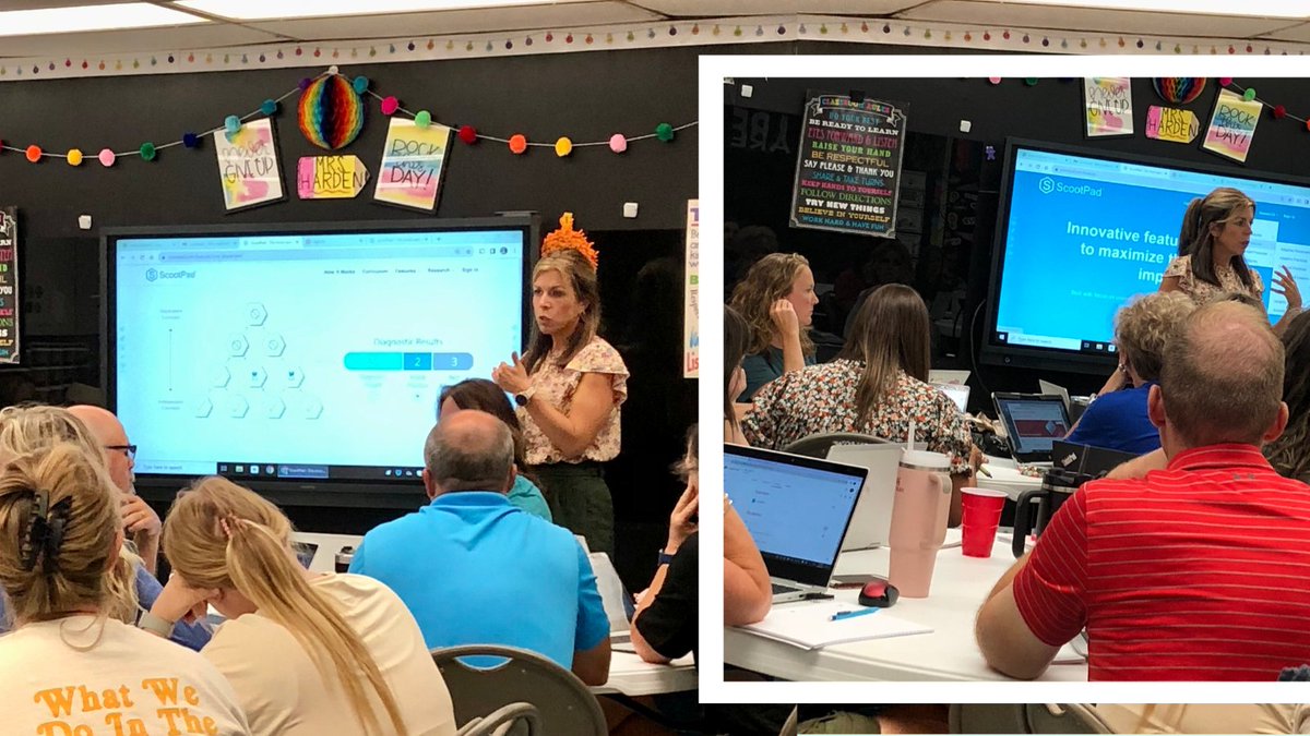 We attended an engaging ScootPad Adaptive Learning PD session yesterday at Sulphur (OK) Public Schools! We look forward to supporting you this school year! #OklaEd #backtoschool #backtoschool2023 #AdaptiveLearning #PersonalizedLearning #ScootPad ScootPad.com