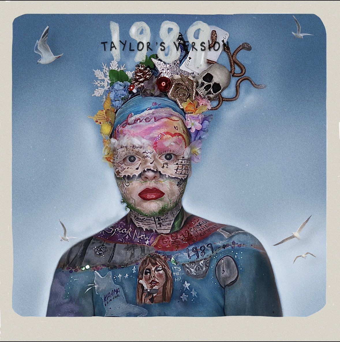 zoeeglenmakeup's tweet photo. #1989TaylorsVersion my eras tour bodypaint i did but make it 1989 (taylor’s version) edition! @taylornation13 @taylorswift13 🏙️🗽📸🎤🪩 #TaylorSwift #TSTheErasTour https://t.co/QAvF3tdpng