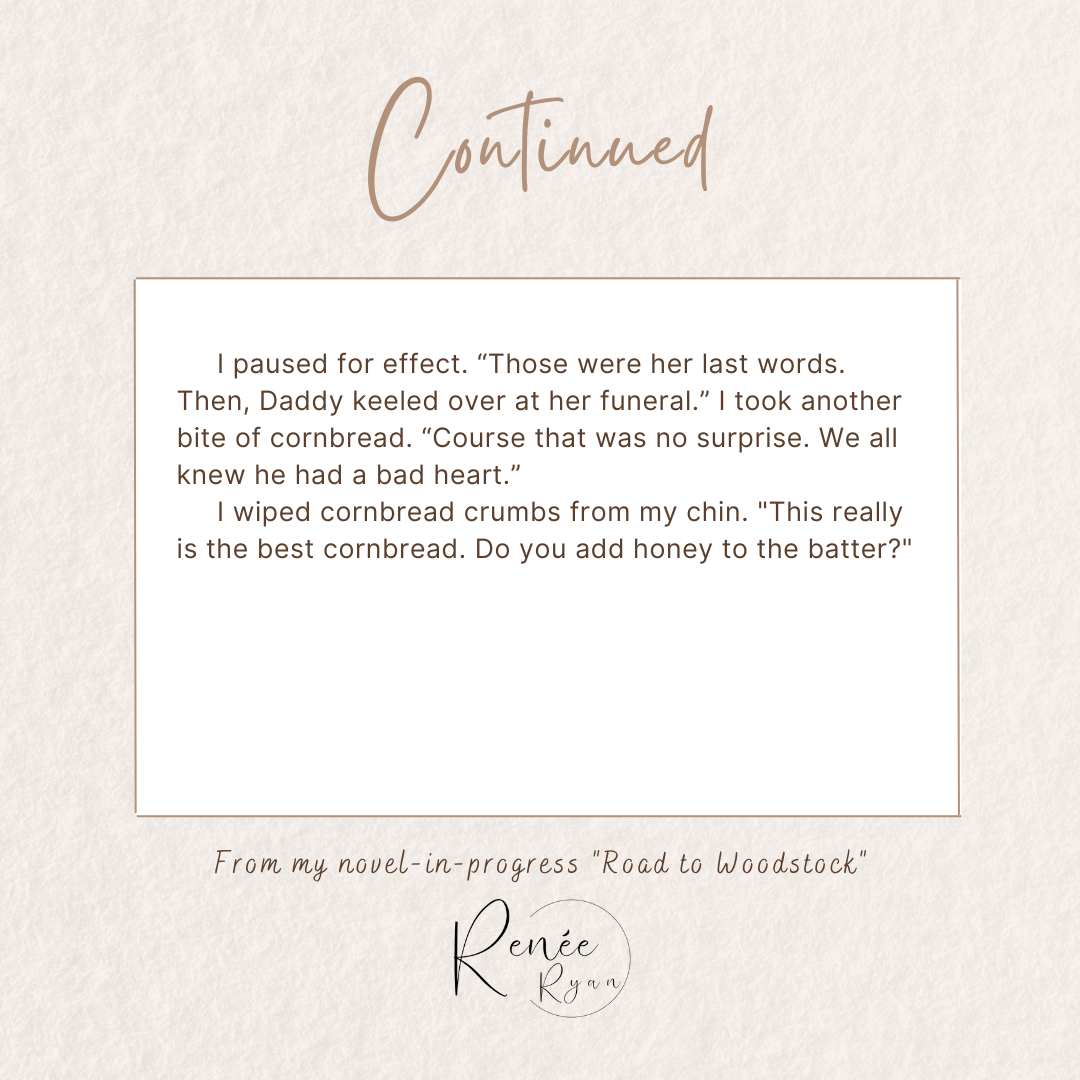 Emma Joy accepts a ride from an old sharecropper on her way to Woodstock. 
#novel, #writing, #seekingagent, #southernlit