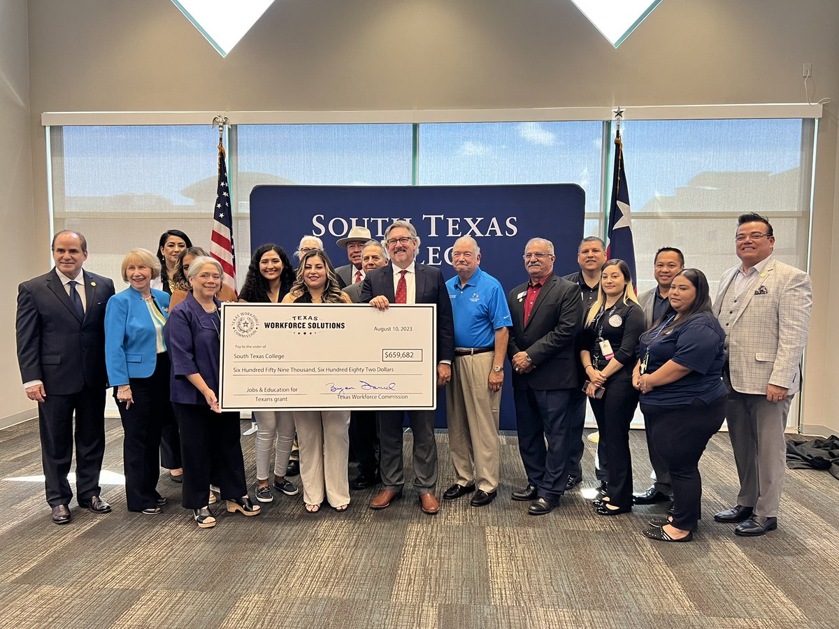 stcjaguars's tweet photo. STC and three partnering school districts were presented with @TXWorkforce JET grants totaling $4.8M for training in health care, welding, machining, automotive services and networking.
#STCpartners #STCtrained #STCpride https://t.co/fky5dYJs0X