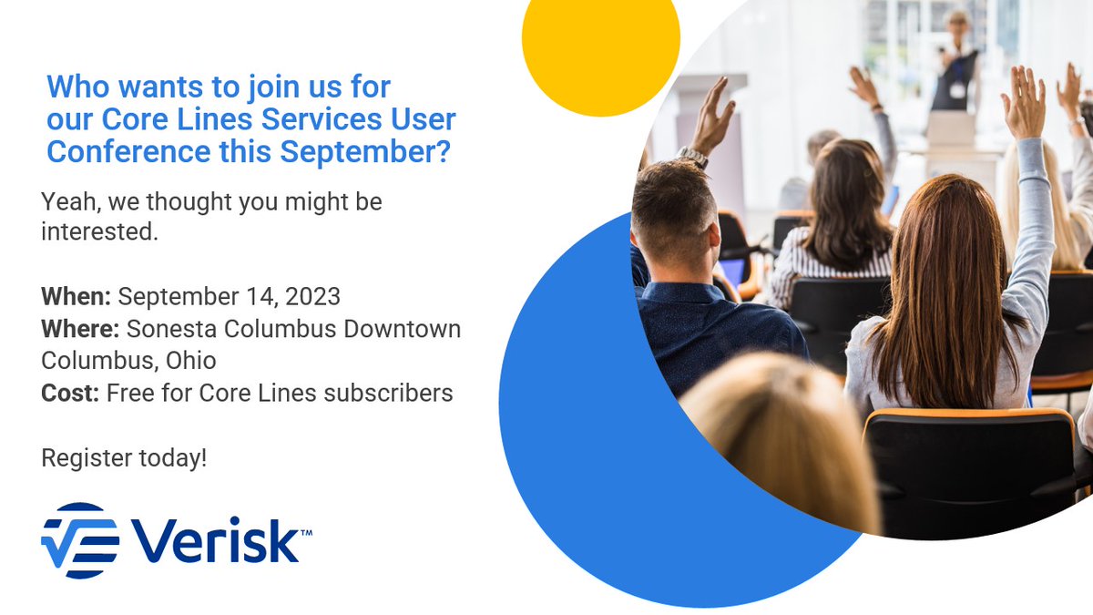 hotrosyposy's tweet photo. Join us at the #CoreLinesServicesUserConference where we will delve into crucial topics shaping the future of the #insurance industry while getting the opportunity to network, learn, and stay ahead of the game. Register at https://t.co/2vK9nIndFa. #Conference #InsurTech #ai #nft https://t.co/feXKHGMdDR