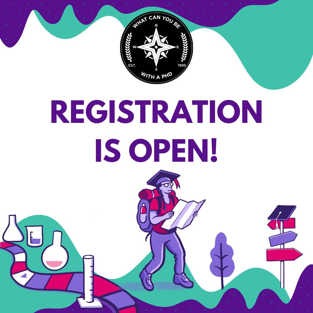 📢 Registration is now LIVE for WCUB2023! Unlock endless career possibilities that you can take with your PhD! 

Journey through 40 career path sessions led by 100+ guest speakers. 

Mark your calendar: Oct 21 - 22. Spots are filling quickly! Register at bit.ly/3YvTa8n