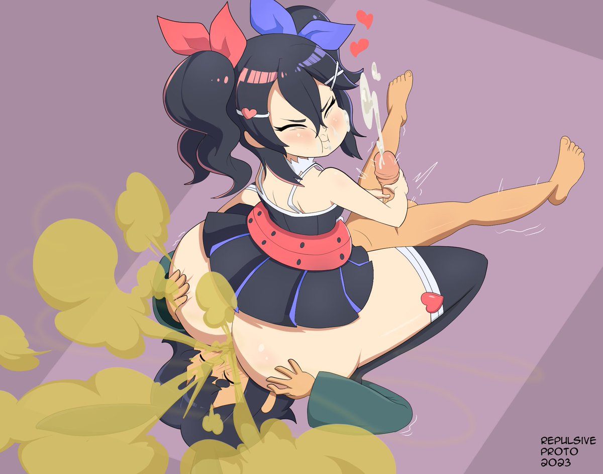 ProtoRepulsive's tweet photo. Commissioned by @ShadowHearts029 and idea by @bonesaw_9886 who wanted Game Developer Asagi pleasuring their OC https://t.co/kvoXoUaXaj