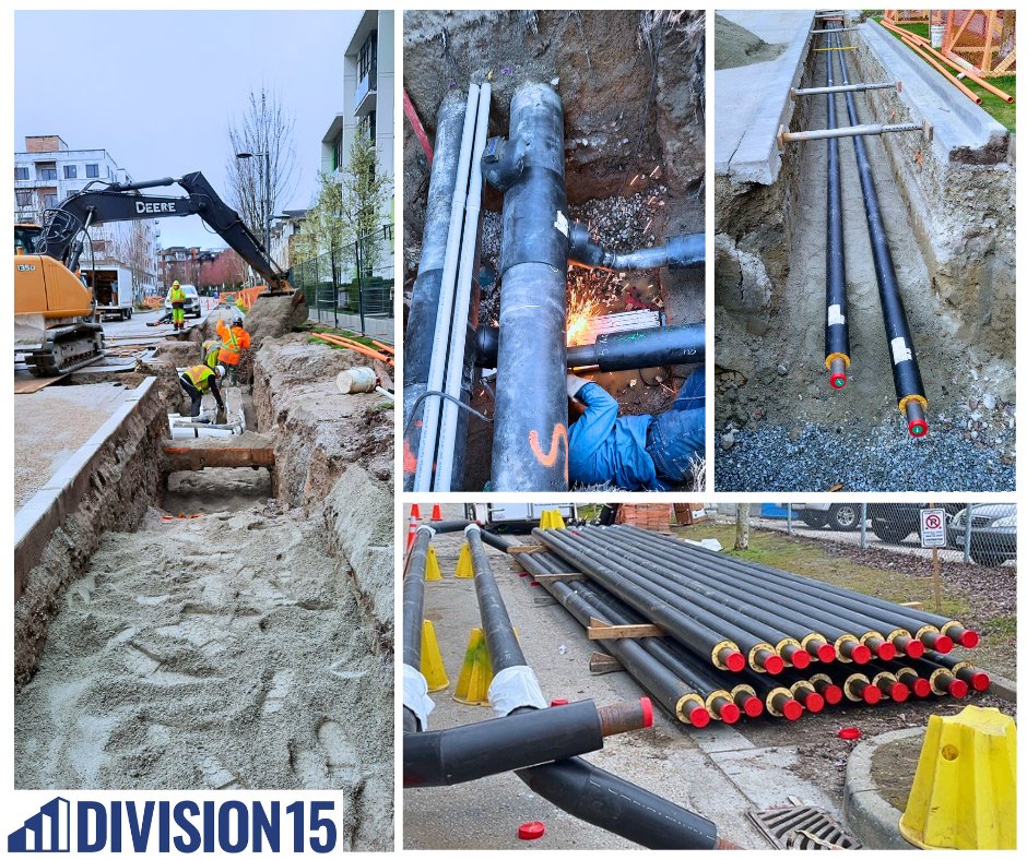 Division15M's tweet photo. District Energy loops. It is a truly rewarding experience for our team to be able to make a positive impact on the region through our work.

#DistrictEnergySystem #Sustainability #EnergyEfficiency #CampusDevelopment #GreenInitiative

[4/4] https://t.co/x1QWQ52lSo