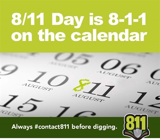 Get ready to dig safely! Tomorrow is 8/11 Day, a reminder to reach out to @Arizona811 before you start any digging project. Protect yourself and your community by always contacting 811. Stay safe and avoid potential disaster! 💪🚧 #811BeforeYouDig #SafeDigging #811Day