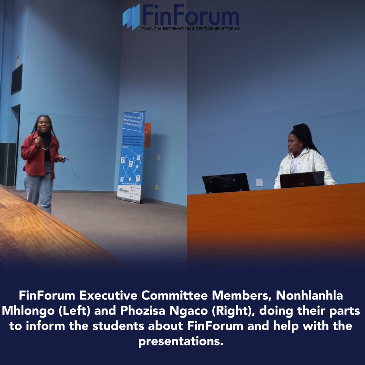 TheFinForum's tweet photo. We had the opportunity to host an event on the UJ campus with Steven Dube.

A special thank you to University of Johannesburg Career Services, Steven and the students who showed up for the event.

#FinForum #Events #investingtips #careeradvice https://t.co/MyptPlFOLS
