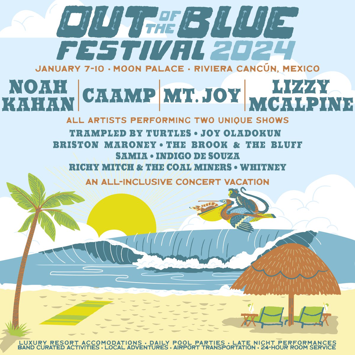 whitneytheband's tweet photo. See you at @outoftheblufest in January 🏝️ #OutoftheBlueFest https://t.co/yukXl6pjHd https://t.co/waYt9K89yQ
