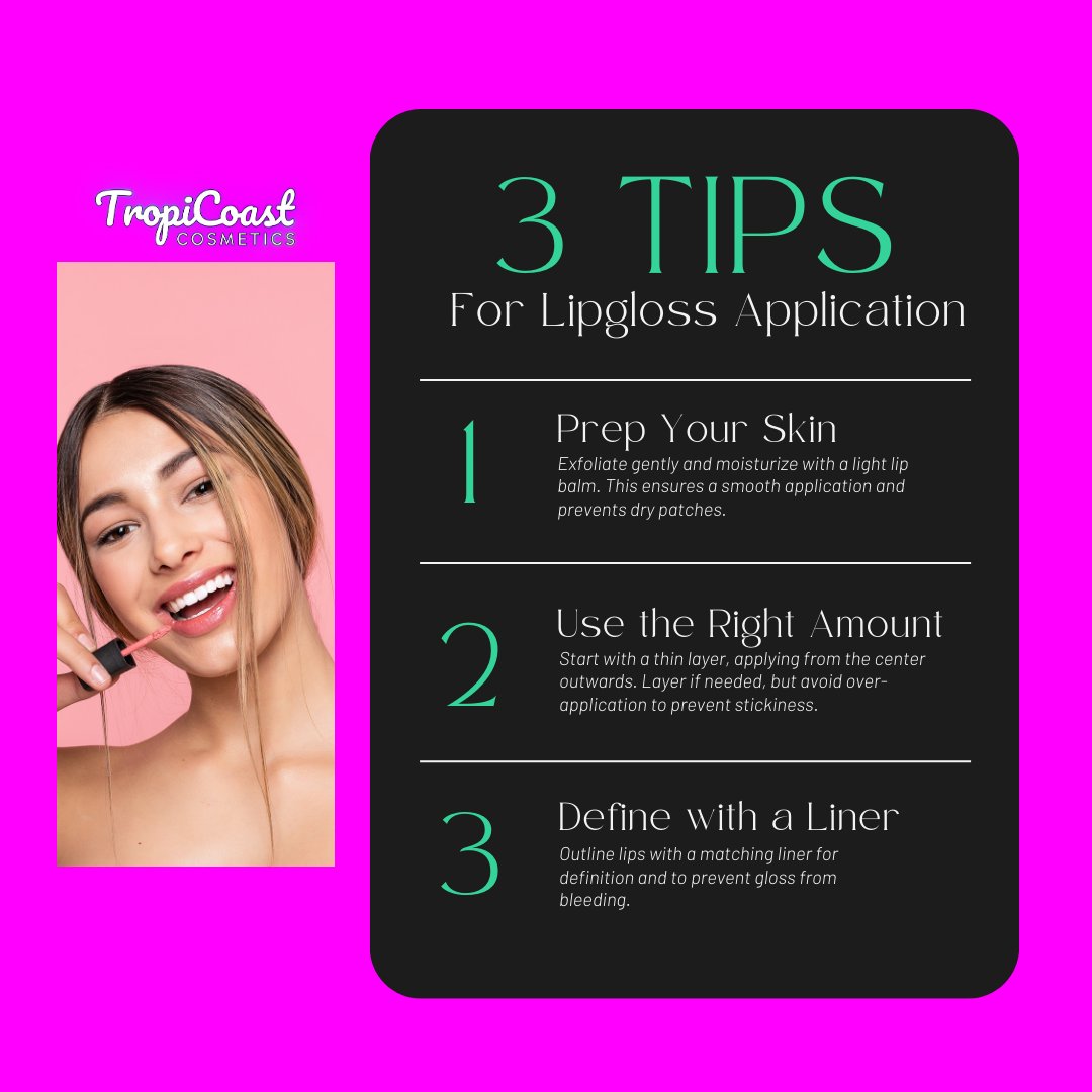 Do you want a flawless Lipgloss finish? Here are 3 Tips for the flawless look. #glossgoals