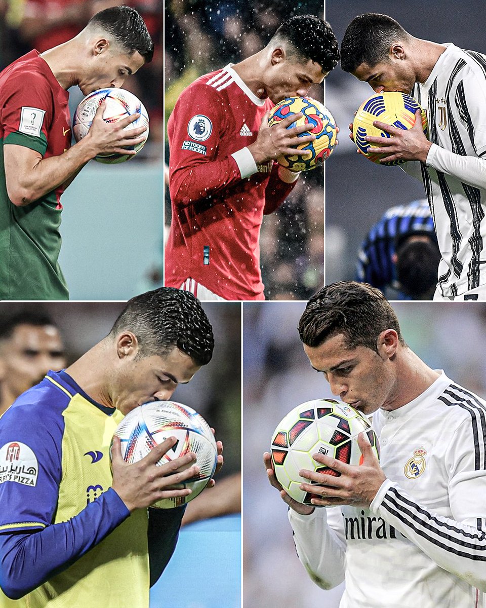ESPNFC's tweet photo. Cristiano Ronaldo's ritual before taking a penalty ❤️ https://t.co/2mRZCsbV3N
