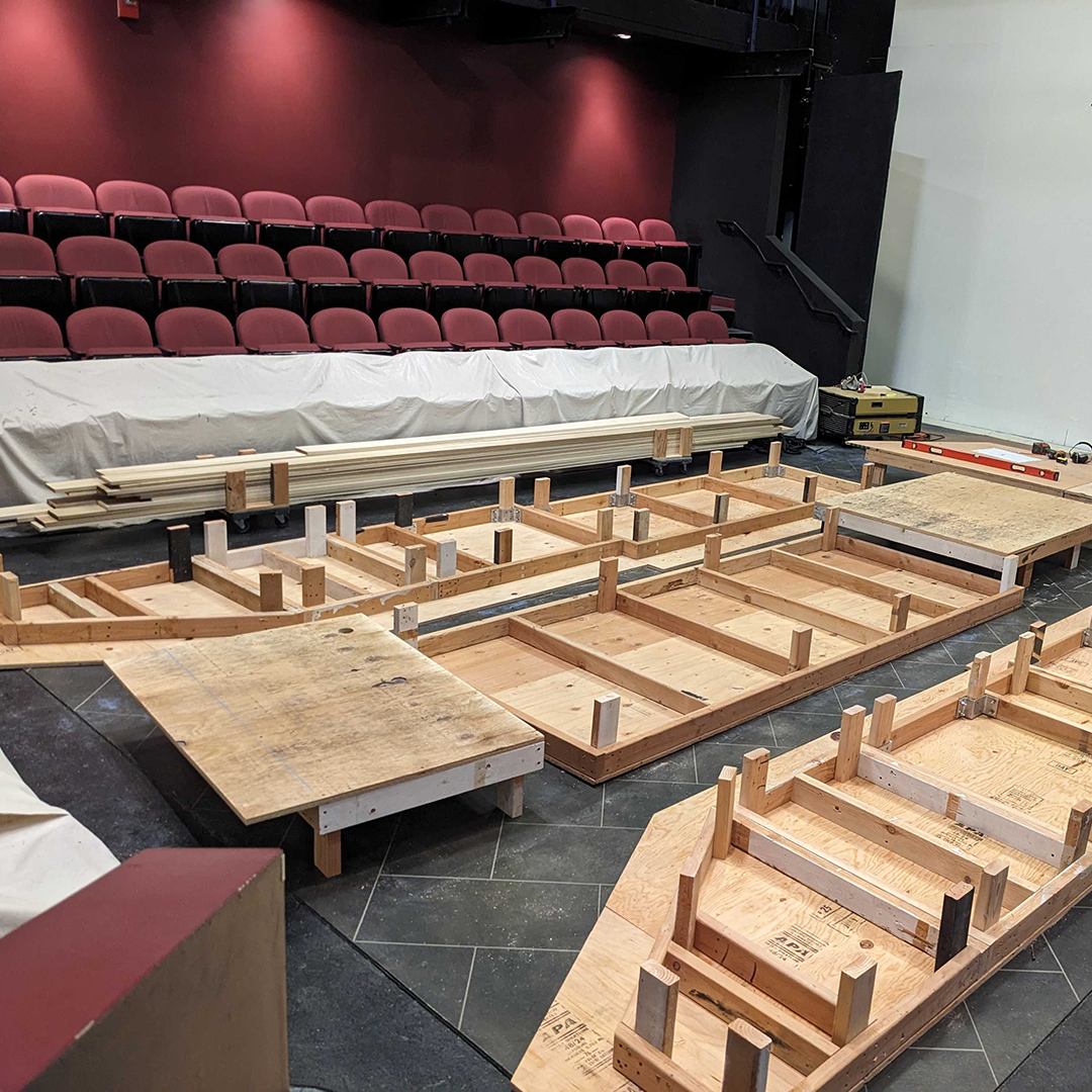 Our team is already starting work on Scenic Designer Kate Boyd's plans for BORN WITH TEETH, and we can't wait to see how it comes together over these next weeks! Get Tickets: tickets.auroratheatre.org #AuroraTheatreCompany #BornWithTeeth #GetInAurora #theatre #tickets