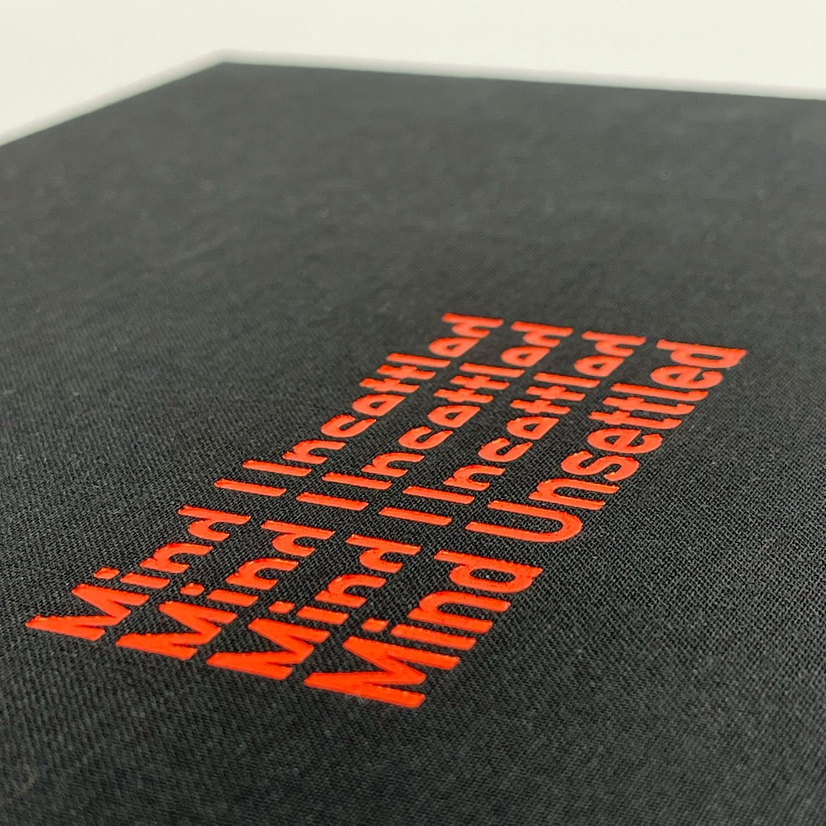 editiononebooks's tweet photo. "From the Edition One bookshelf / Mind Unsettled / June 2020

A thoughtful foil stamp design can elevate a simple cover into something special, as demonstrated on this architectural thesis. 

Verona Coal Black Cover
14" x 11"
162 pages
Super Smooth Uncoated paper https://t.co/6tXshrdxMO