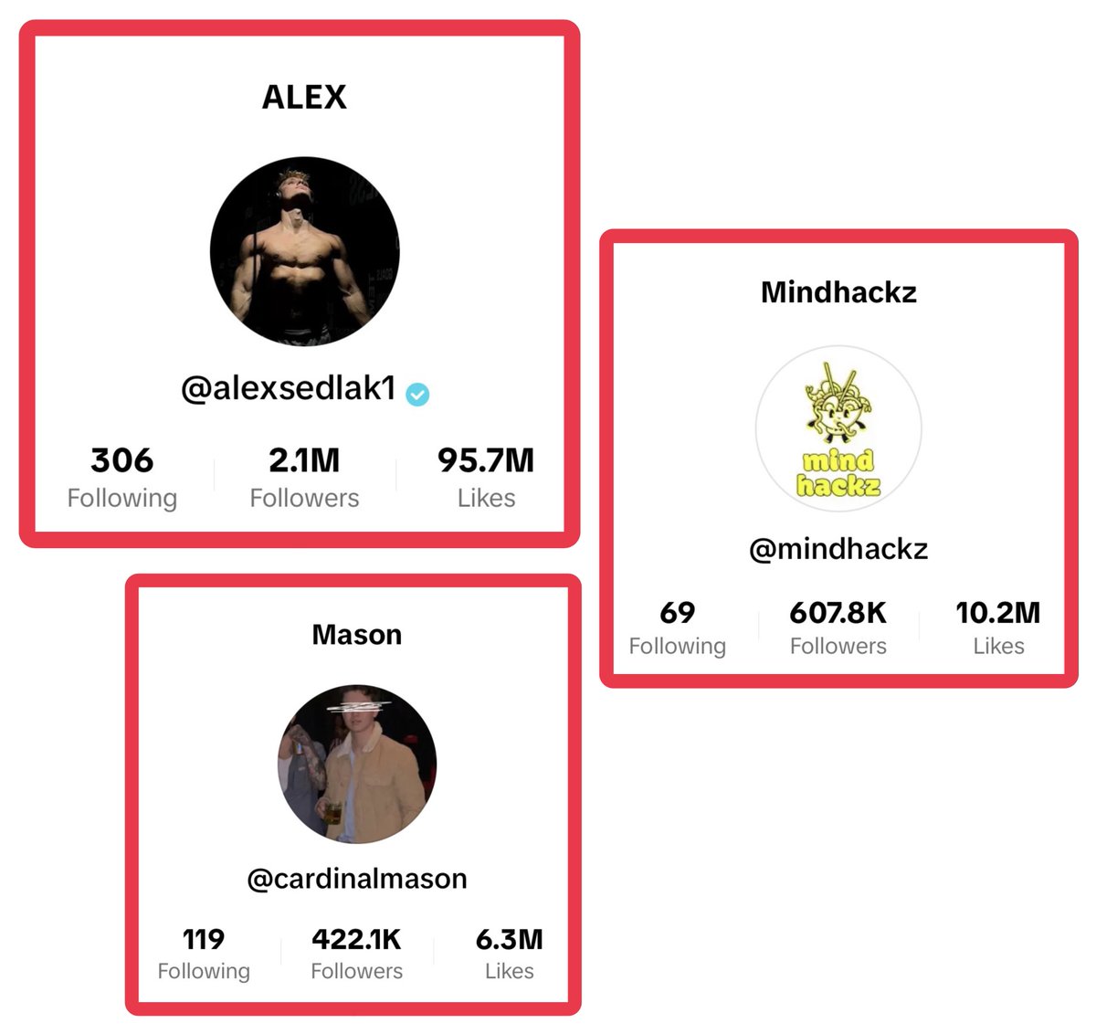 DanLeibrandt's tweet photo. These 3 guys just changed the TikTok game.

No sounds, no quick edits, no BS.

Yet they’re running laps around EVERYONE else.

It didn’t make sense.

I needed to know how.

And after studying them closely, I FINALLY got it.

Here are the 5 keys to their success: https://t.co/pYpUURuOxt