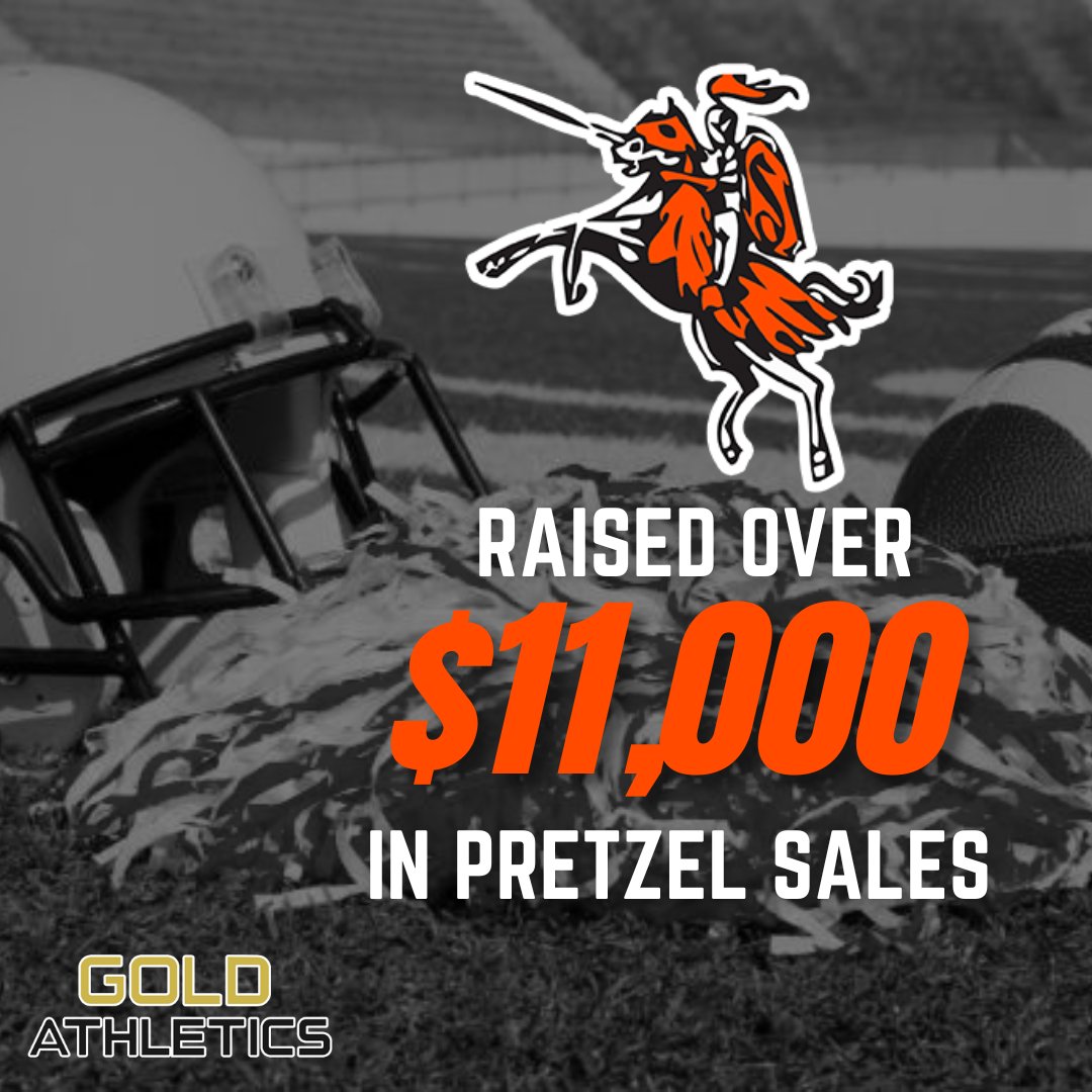 #StoughtonFootball and #Cheer didn't have to rely on the old way of fundraising… They raised over $11k in pretzel & waffle sales! With @MattRossGold calling the plays, fundraising goals weren't just met - they were on fire! 🔥🥨🎉 #TeamSpotlight