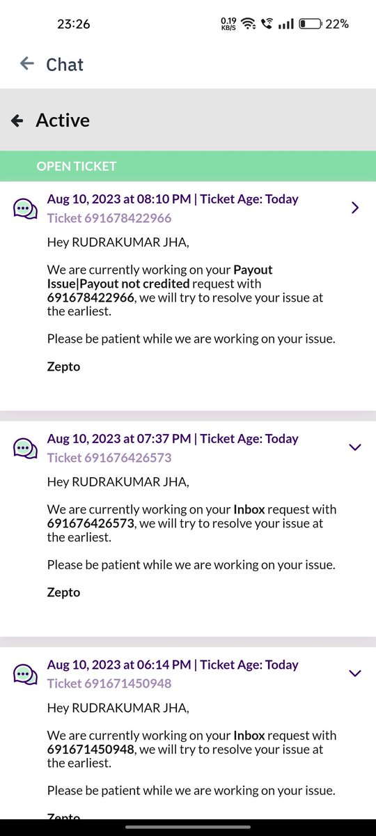 Rudra_style_'s tweet photo. @ZeptoNow @zeptocares "🚫 Disappointed with @ZeptoDelivery's lack of response regarding their delivery boy salary issue. 📢 It's unfair to ignore such concerns! #ZeptoSupport #UnresolvedIssue" https://t.co/FYiwigANzj