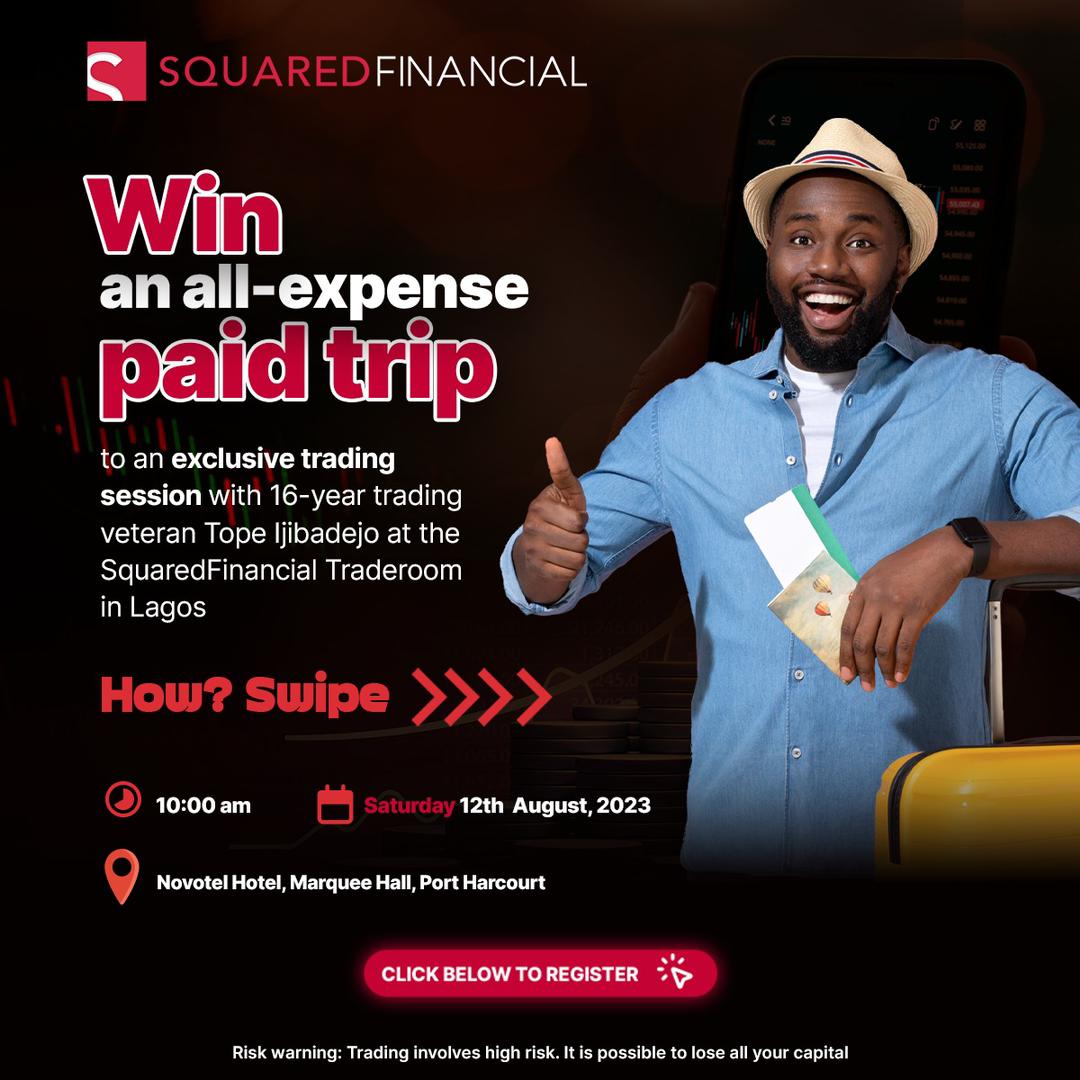 Grab this opportunity, learn how to make money online. ▪︎Forex trading made easy with 'Squared Financial' @squaredfinancialnigeria Dont miss out! Register NOW by clicking this link: portal-sc.squaredfinancial.com/marketing/link… Date: This Saturday at Novotel Hotel, 12th August 2023. ⏲️ Time:10am