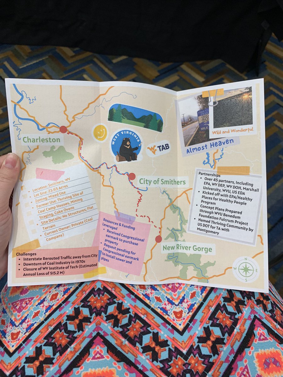 WvuTab's tweet photo. Congratulations to all the presenters from the Perfect Pitch 🎤 competition, especially Mayor Anne Cavalier of Smithers, WV! Way to represent the region by winning the award for best investment! @Brownfields2023 #Brownfields2023 #redevelopappalachia https://t.co/lYVlmeUSQE