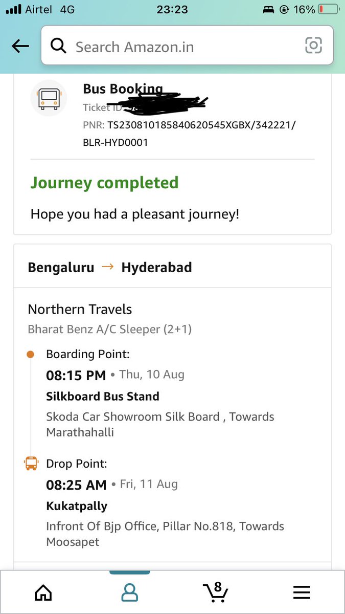 giridharmusunui's tweet photo. Waiting for imaginary bus #northerntravels from Bangalore to Hyd booked via imaginary @redBus_in is foolish contract by @amazonIN. No communication from travels whether bus is travelling tonight or not. No response from @redBus_in https://t.co/Ocd6M7J4K2