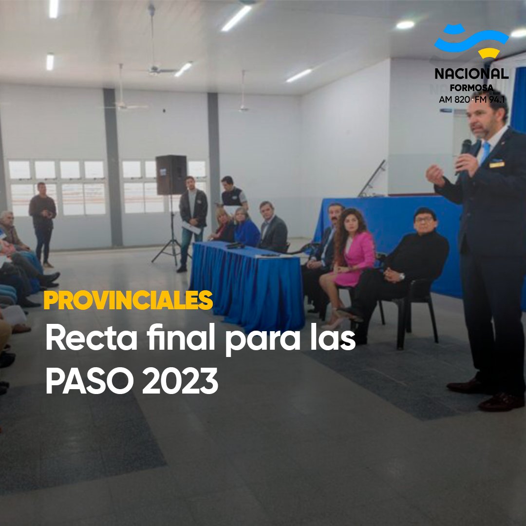 #PROVINCIALES - RECTA FINAL PARA LAS PASO 2023

instagram.com/p/CvxhWcWgq2N/
