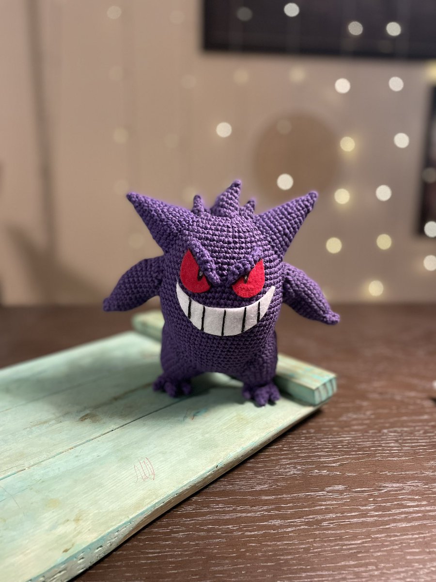 KatRose_316's tweet photo. First day kids are back in school…finished these for someone. Coincidence? I think not. 😂 

Bulbasaur and Eevee pattern by Shea  Crochet. Gengar pattern by miahandcrafter. Mimikyu pattern by XicotetAmigurumis. #pokemon #crochet #Amigurumi https://t.co/33EqlAH7fv
