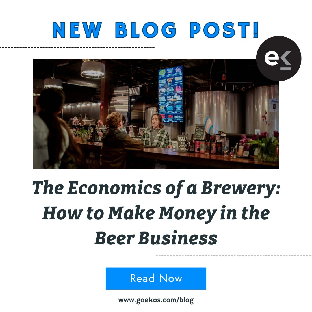 From mash to cash, check out this recent blog post for all the insights on running a prosperous brewery. Cheers to raising pints and revenues! 🍻💸 📊

#goekos #breweryeconomics #makebeermakemoney #breweryprofits #ekosblogpost