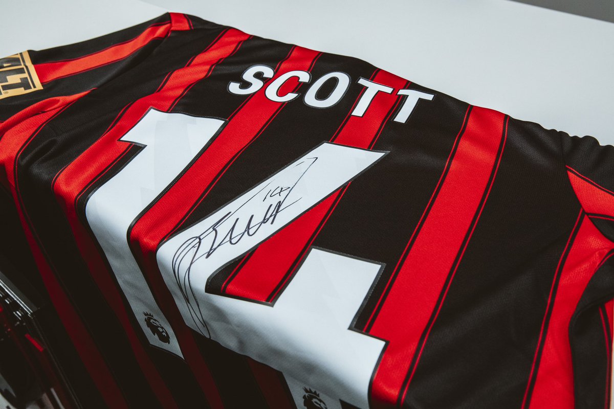 Celebrate our new signing ✍️ We’ve got a shirt signed by @AlexScott_7 to give away to one lucky #afcb fan 🎁 Just retweet this tweet to be in with a chance of winning and we’ll pick a winner by kick-off on Saturday 🙌