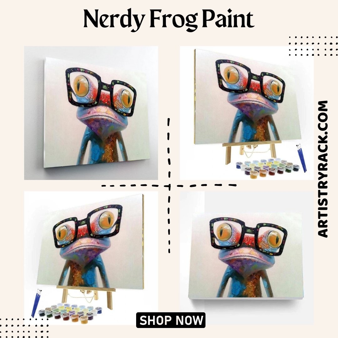 Leap into creativity with our Nerdy Frog DIY Number Painting Kit by Artistry Rack! 🐸🎨 Unleash your inner artist as you bring this charming frog to life, one numbered section at a time. 
Shop Now: artistryrack.com/collections/an…
#NerdyFrogPainting #DIYArtKit #NumberPainting