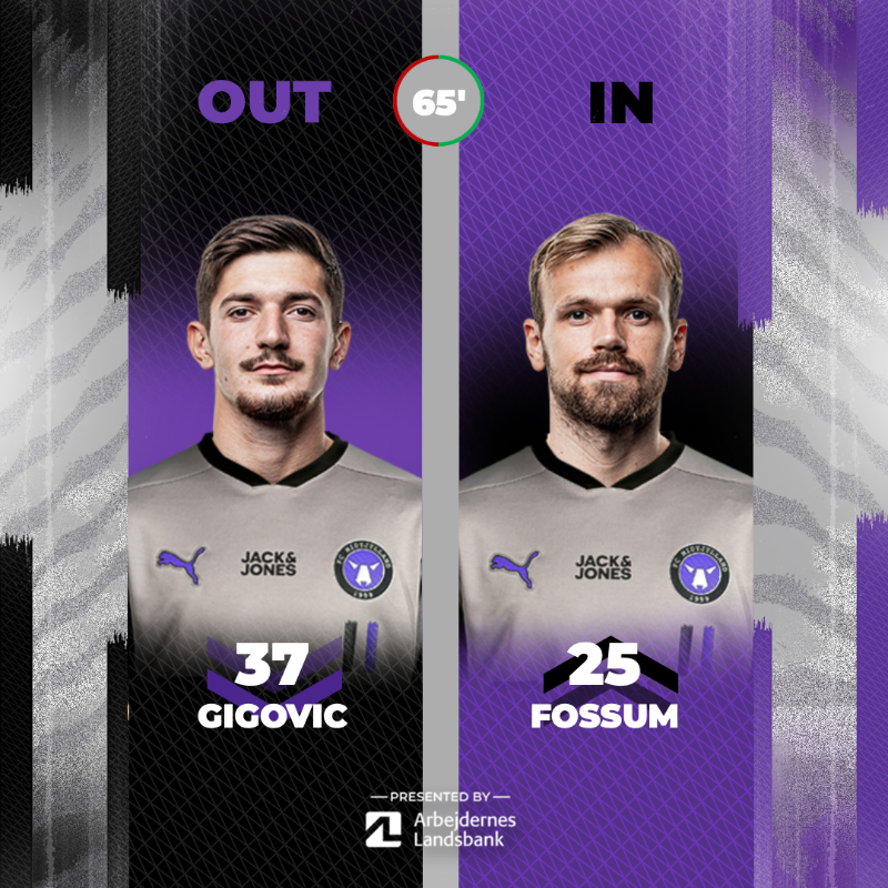 fcmidtjylland's tweet photo. 2x udskiftning.
#OMOFCM