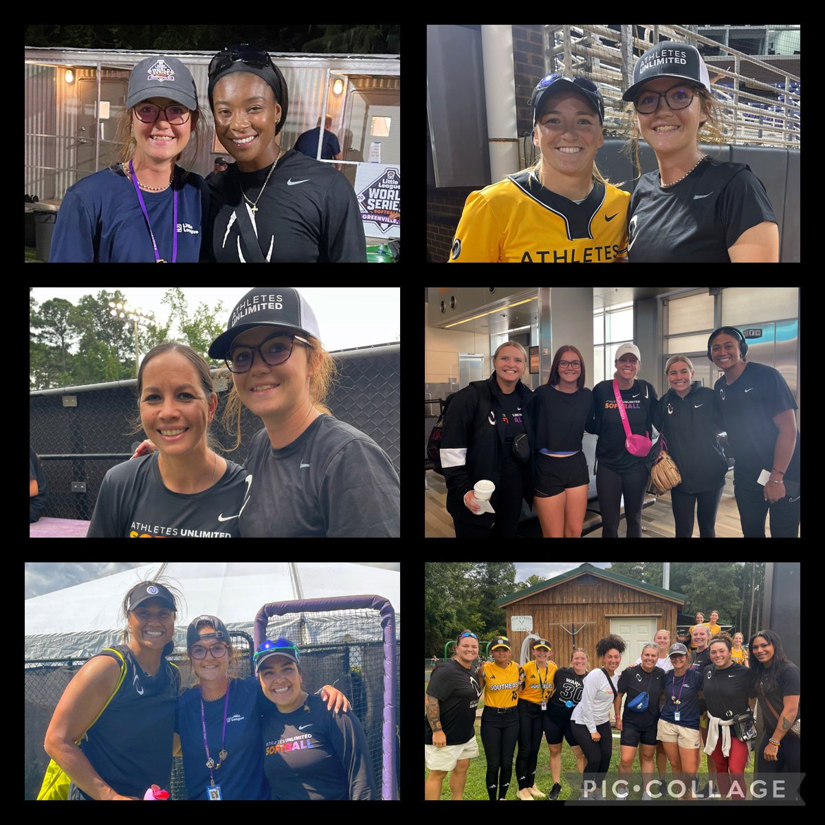 When your daughter grows up playing softball, decides to major in Turfgrass Management, gets to work on the grounds crew for LLSBWS & the @AUProSports softball game plus meet these incredible athletes....she is one lucky, blessed & happy young lady!!! #seeitbeit  @brynn_south
