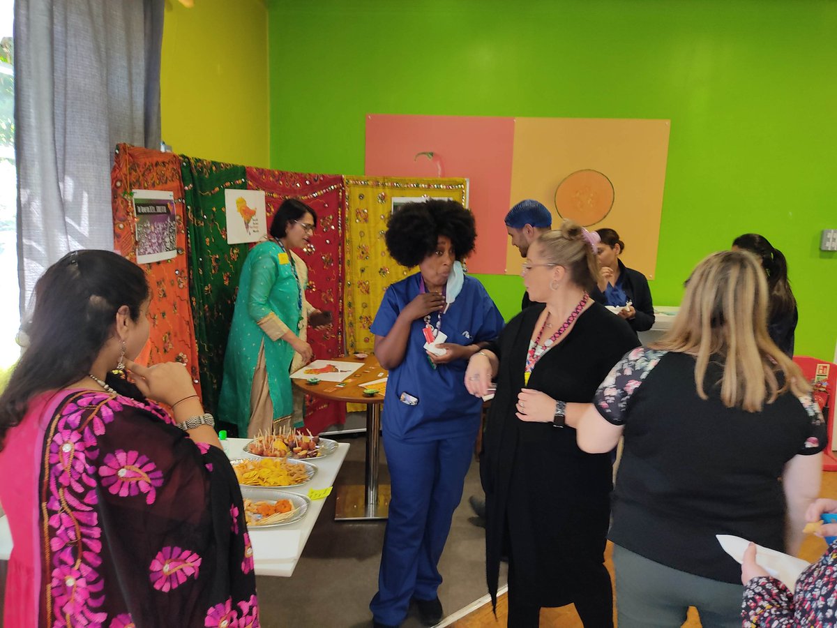 Lovely Gopi and Puja promoting South Asian Heritage Month with lots of interesting conversations with colleagues and obviously lots of food! <a href="/RBandH/">Royal Brompton and Harefield</a> <a href="/fionacathcart1/">Fiona cathcart</a>