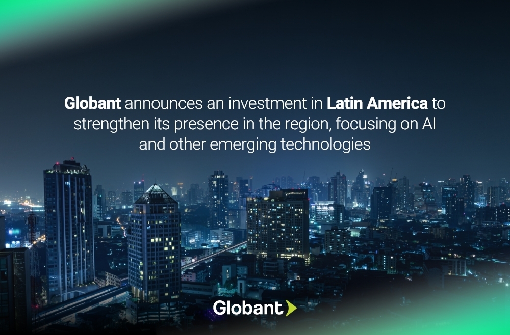 Five-year investment plan in Latin America! 🚀

✅ USD 1 Billion investment.
✅ New Emerging Technologies Innovation Center in Brazil.
✅ Increased focus on AI with products such as <a href="/GeneXus/">GeneXus</a>, <a href="/magnifai/">MagnifAI</a>, <a href="/StarMeUpOS/">StarMeUp</a> and <a href="/Augoor/">Augoor</a>.
✅ 20,000 regional talent hires.

Learn more: