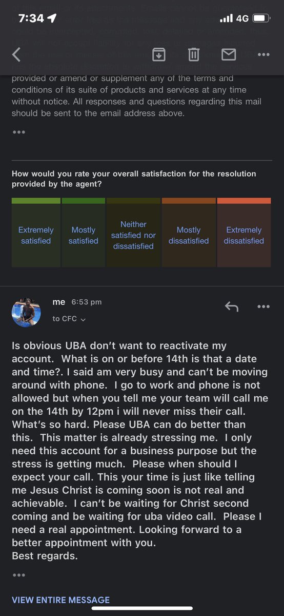kobokgm's tweet photo. @UBACares  I believe we all have value for our time and customer should also be given a service that will be suitable for him and am already tired with the back and forth please I need urgent intervention on this matter. https://t.co/1azC0mKfJb